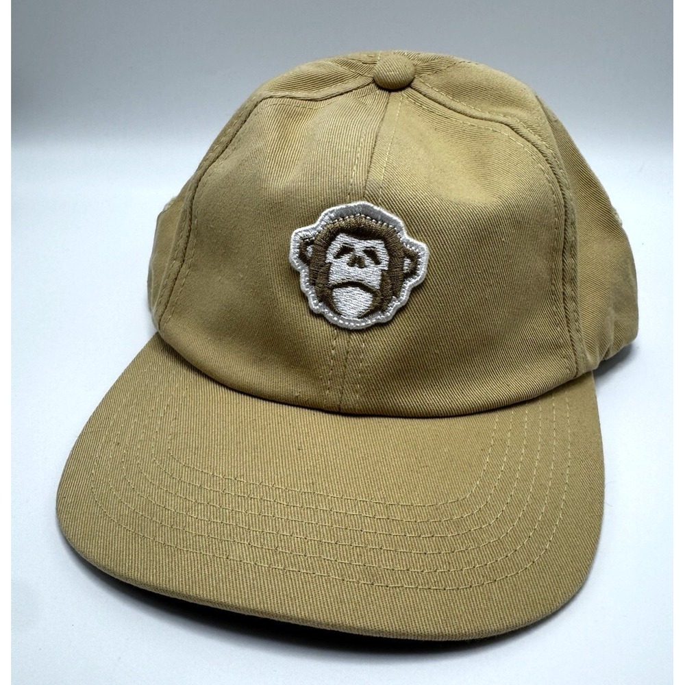 Howler Bros Embroidered Monkey Logo Tan Beige Strap Back Adjustable Dad Hat Cap